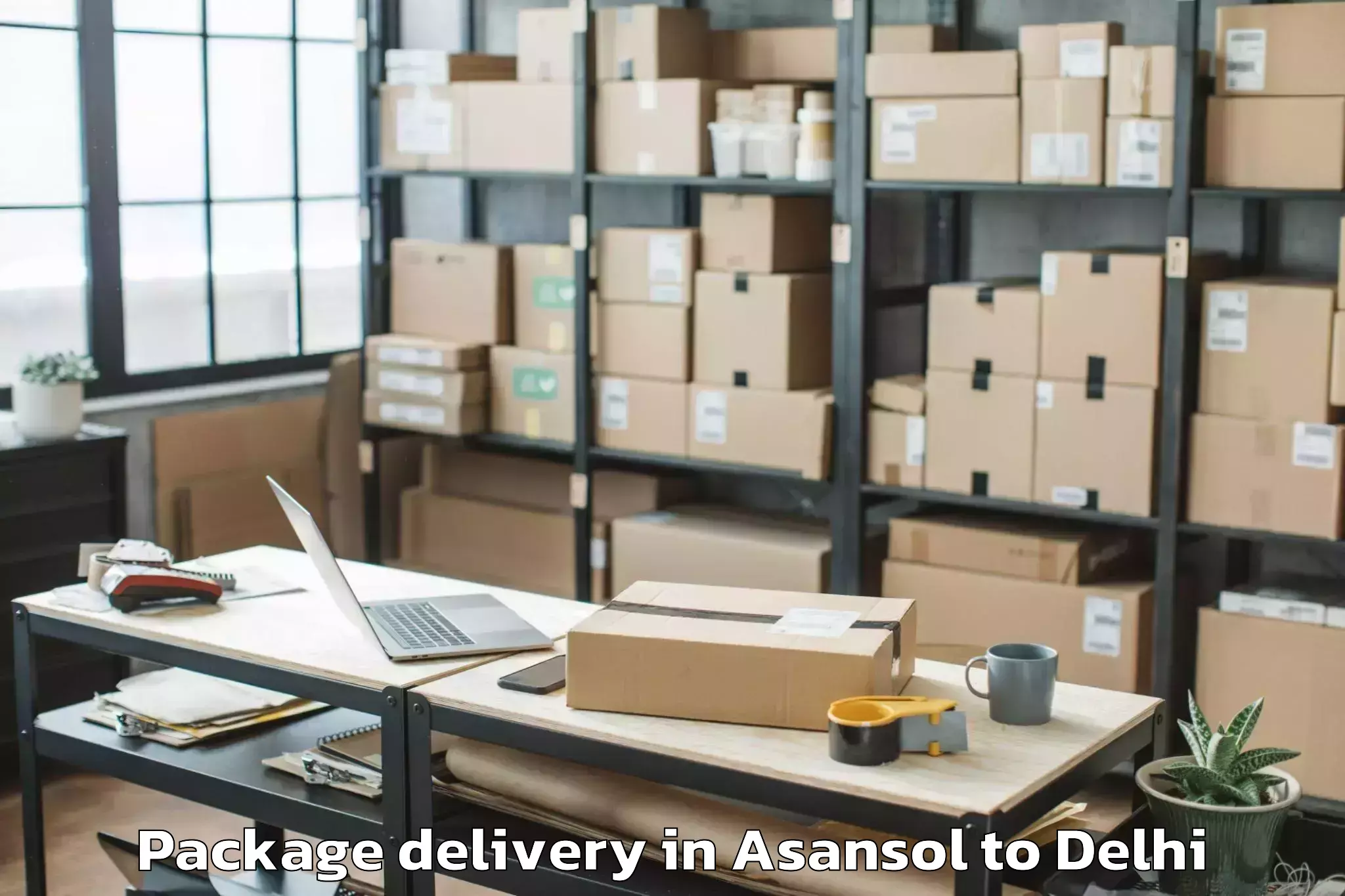 Asansol to Shahdara Package Delivery